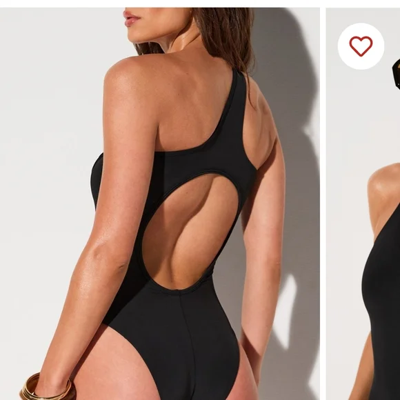 Fabletics One-Shoulder Swimsuit - L - Picture 2 of 5